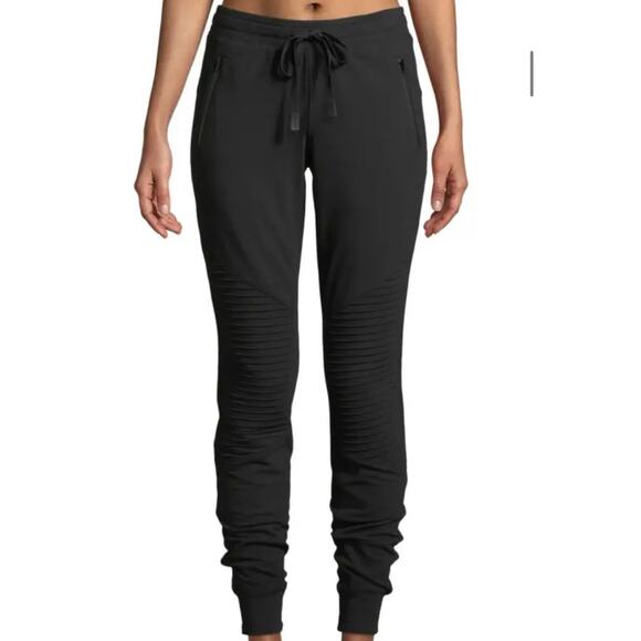 Alo Yoga gray Urban Moto Sweatpants joggers women's size XS - Picture 2 of 9